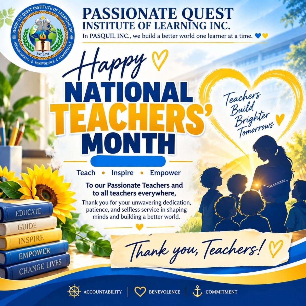 💙💛 Celebrating National Teachers’ Month 2026! 🍎📚